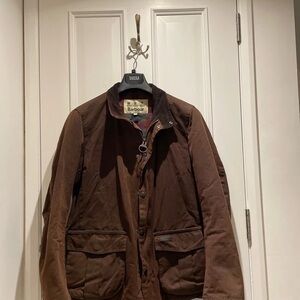 Barbour Men's Dark Brown Military Jacket